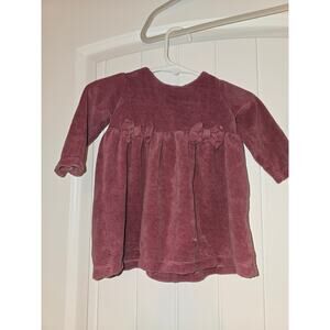 Chick Pea 3-6 Month Dress Bloomers and Bow Mauve Pink